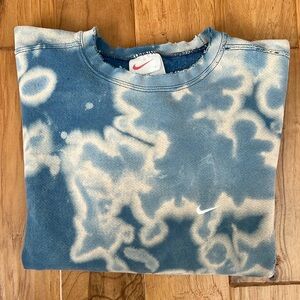 Nike Acid Washed Distressed Sweatshirt - Large